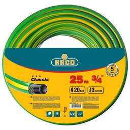 RACO CLASSIC, 3/4″, 25 м, 20 атм, трёхслойный, армированный, поливочный шланг (40306-3/4-25)