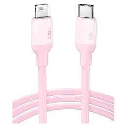 UGREEN Кабель US387, Lightning (m) - USB Type-C (m), 1м, MFI, 3A, розовый [60625_]