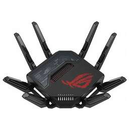 ASUS Wi-Fi роутер GT-BE98, Wi-Fi 7, BE25000, 2.4/5/6ГГц, +5 ГГц, 5 LAN, 2 WAN/LAN, 1xUSB, черный