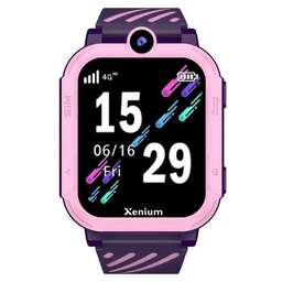 XENIUM Смарт-часы W600, 1.83", с SIM, фиолетовый/розовый