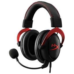 HYPERX Гарнитура игровая Cloud II (CL002), для компьютера, мониторные, радио, черный / красный [4p5k4aa]