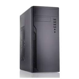 FOXLINE Корпус FL-301-FZ450R-U32 ATX case, black, w/PSU 450W 12cm, w/2xUSB2.0+2xUSB3.0, w/pwr cord, w/o FAN