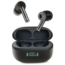 TTEC Наушники беспроводные AirBeat Pro ANC LCD TWS Bluetooth Headset. Цвет: черный