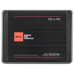 ACV Усилитель DX-4.100 V4 4*100Вт/4-3-2 канал/4-2 Ом/HPF/LPF/BP/BassBoost/High Input/D class