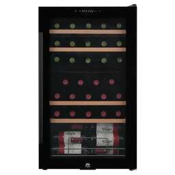 ZUGEL Винный шкаф однокамерный ZCWF331DB вместимость: 33 бутылок, инверторный черный