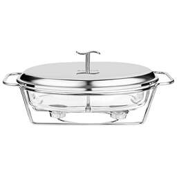 AGNESS МАРМИТ ОВАЛЬНЫЙ 2 ОТСЕКА SILVER 2,6L 781-512