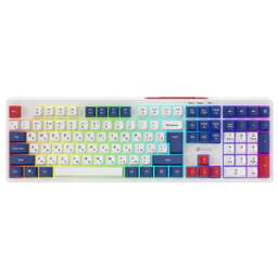 OKLICK Клавиатура Оклик 725G белый/красный USB Multimedia for gamer LED (2070294) кабель 1.8м