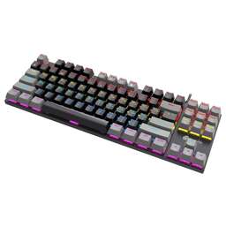 OKLICK Клавиатура Оклик K600X механическая черный/серый USB Multimedia for gamer LED