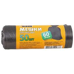 РЫЖИЙ КОТ мешки для мусора 60л 50шт/рул (3928)