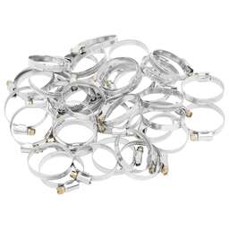 СИБРТЕХ Хомуты металлические, Стандартное болтовое крепление 32-50 мм, 50 штук в упаковке, ширина 9 мм 47561