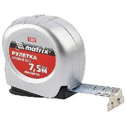 MATRIX Рулетка Magnetic, 7,5 м х 25 мм, магнитный зацеп 31012