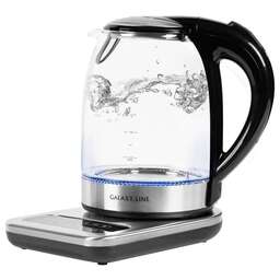 GALAXY LINE Чайник электрический GL 0593 1.7л. 2200Вт прозрачный корпус: стекло/металл/пластик (7010105930)