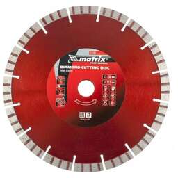 MATRIX Диск алмазный, отрезной Turbo, 230 х 22.2 мм, сухая резка Professional 73183