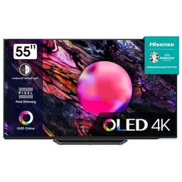 HISENSE 55" Телевизор 55A85K, OLED, 4K Ultra HD, черный, СМАРТ ТВ, Vidaa