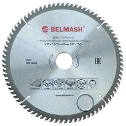 BELMASH Диск пильный по ламинату 210x2,6/1,6x30 80T
