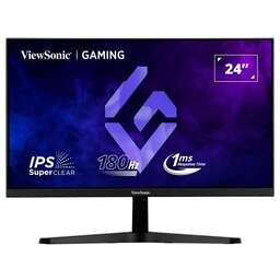 VIEWSONIC Монитор 23.8" VX24G1-HD черный IPS LED 16:9 HDMI матовая 300cd 178гр/178гр 1920x1080 180Hz G-Sync DP FHD 2.7кг