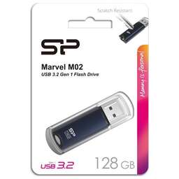 SILICON POWER Флешка USB Marvel M02 128ГБ, USB3.0, синий [sp128gbuf3m02v1b]