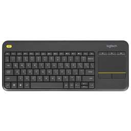 LOGITECH Клавиатура K400 Plus черный USB беспроводная Multimedia (920-007173)