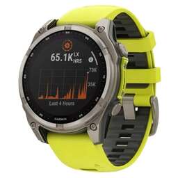 GARMIN Смарт-часы Fenix 8 Solar, 51мм, 1.4", желтый/серебристый