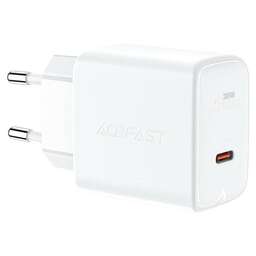 ACEFAST Зарядное устройство A21 30W GaN single USB-C charger (EU). Цвет: белый