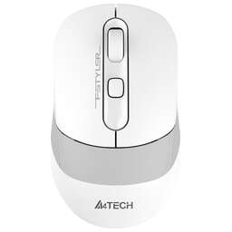 A4TECH Мышь Fstyler FB10C белый/серый оптическая 2000dpi беспров. BT/Radio USB 4but (FB10C GRAYISH WHITE)