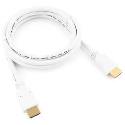 CABLEXPERT (9714) CC-HDMI4-W-6, 19M/19M, v2.0, медь, двойной экран, позол.контакты, 1.8м, белый, пакет