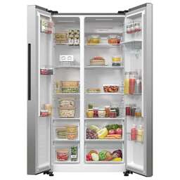 GORENJE Холодильник двухкамерный NRR9185EAXLWD Side by Side, инверторный серебристый