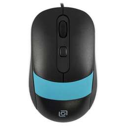 OKLICK Мышь проводная 310M, оптическая, USB, 2400dpi, черный и синий [1869099]