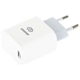 DIGMA Сетевое зар./устр. DGW2C 20W 3A (PD) USB-C универсальное белый (DGW2C0F010WH)