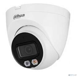 DAHUA DH-IPC-HDW2249TP-S-IL-0360B Уличная турельная IP-видеокамера SmartDualLight 2Мп, 1/2.8” CMOS, объектив 3.6мм, видеоаналитика, микрофон, ИК 30м, LED 30м, IP67, металл/пластик