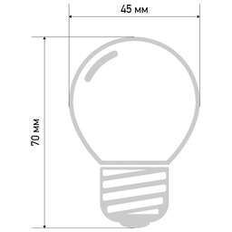 NEON-NIGHT Лампа накаливания, диаметр 45мм, E27, 10Вт, зеленая колба, 230В