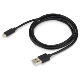 BURO Кабель USB-IP-1.2B2A USB (m)-Lightning (m) 1.2м черный