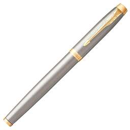 PARKER Ручка роллер IM Core T321 (1931663) Brushed Metal GT F черн. черн. подар.кор