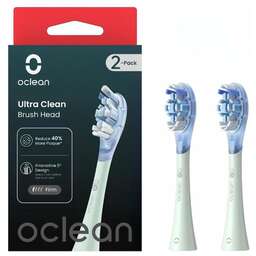 OCLEAN Комплект насадок Ultra clean (2 шт), зеленый