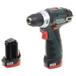 METABO Дрель-шуруповерт PowerMaxx BS, 2Ач, с двумя аккумуляторами [600079550]