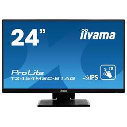 IIYAMA Монитор 23.8" ProLite T2454MSC-B1AG черный IPS 4ms 16:9 HDMI M/M матовая HAS 1000:1 250cd 178гр/178гр 1920x1080 60Hz VGA FHD USB Touch 5.5кг