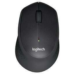LOGITECH Мышь беспроводная M330 Silent Plus Black черная, оптическая, 1000dpi, 2.4GHz,USB-ресивер, бесшумная, под правую руку (066670)