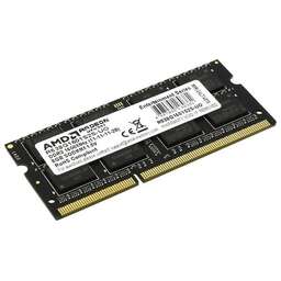 AMD Память DDR3 8GB 1600MHz R538G1601S2S-U RTL PC3-12800 CL11 SO-DIMM 204-pin 1.5В dual rank Ret