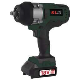 KLPRO Профессиональный бесщеточный гайковерт аккумуляторный KLSS18BHX-50 (18В, Li-ion-2шт, 5.0Ач, 800Нм, 2 скорости, подсветка,З/У,в кейсе)