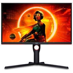 AOC Монитор 24.5" Gaming 25G3ZM черный/красный VA LED 16:9 HDMI матовая HAS Piv 300cd 178гр/178гр 1920x1080 240Hz FreeSync DP FHD 4.24кг