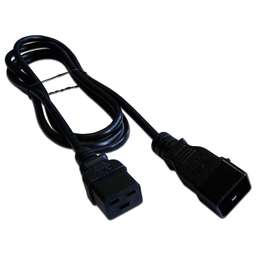 LANMASTER Шнур питания LAN-PP19/20-2.0-BK C19-C20 проводник.:3x1.5мм2 2м 220В 16А черный