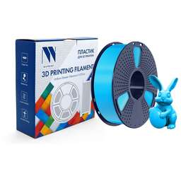 NV PRINT Филамент NVPRINT PETG Glow Blue для 3D печати диаметр 1.75мм длина 330 метров масса 1 кг