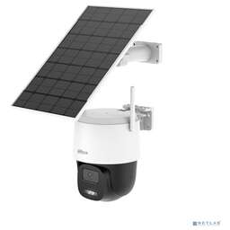 DAHUA DH-BP3E (DH-IPC-BP3EP-0360B) Уличная купольная PT IP-видеокамера с Wi-Fi и солнечной батареей 3Мп;1/3" CMOS; 3.6мм; ИК 30м,LED 20м; IP66;микрофон+динамик;литиевая батарея 36 Вт·ч;слот microSD;