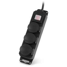 BURO Сетевой фильтр 300MDP-10-B 10м (3 розетки) черный (коробка)