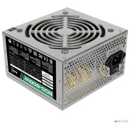 AEROCOOL 600W Retail ECO-600W ATX v2.3 Haswell, fan 12cm, 400mm cable, power cord, 20+4P, 12V 4+4P, 1x PCI-E 6+2P, 4x SATA, 3x PATA, 1x F