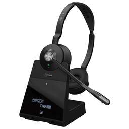 JABRA Гарнитура Engage 75, для компьютера, накладные, bluetooth, черный / серебристый [9559-583-111]