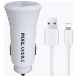 MORE CHOICE (4627151192093) AC23i 2USB 2.4A для Apple 8-pin White