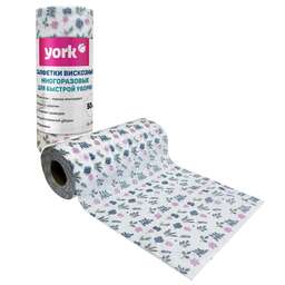 YORK 50шт. (25х30 см) вискозные универсальные Узор в рулоне 20500