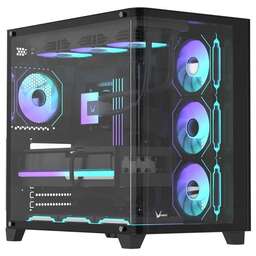 FORMULA Корпус ATX Crystal U2 Floe, Midi-Tower, без БП, черный [crystal u2 b floe]