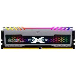 SILICON POWER Память DDR4 8GB 3200MHz SP008GXLZU320BSB Xpower Turbine RGB RTL Gaming PC4-25600 CL16 DIMM 288-pin 1.35В kit single rank с радиатором Ret